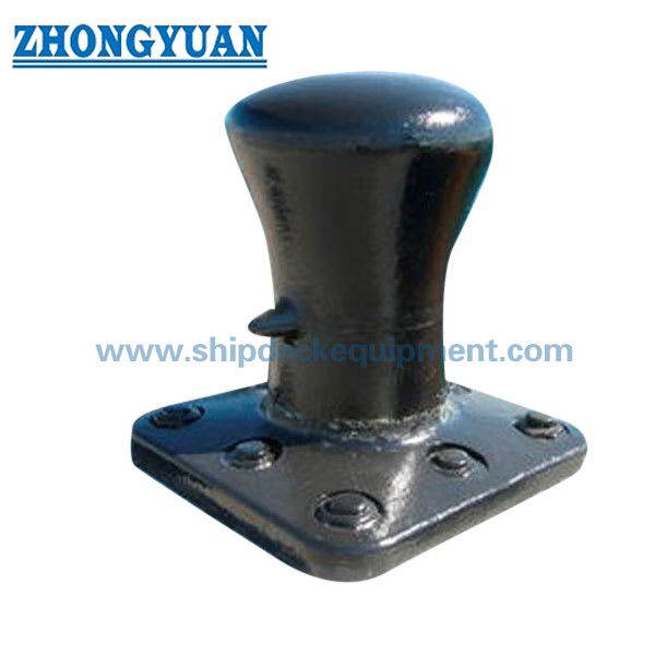 Casting Steel Single Bitt Dock Bollard dengan Bolt Anchorage Ship Mooring Equipment