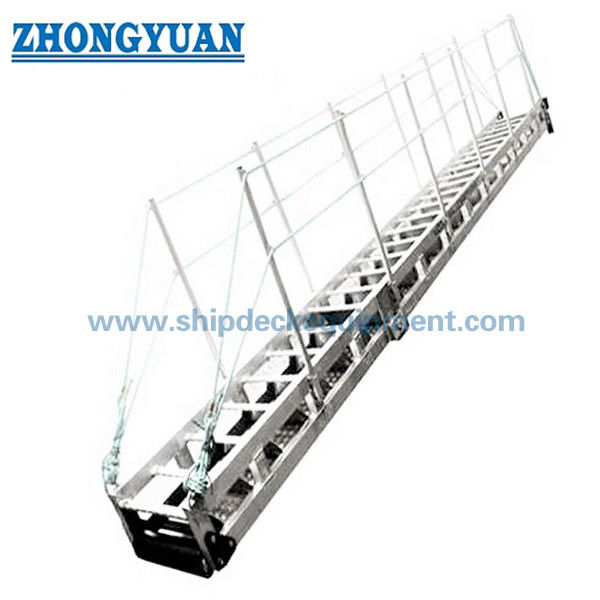 ISO7061 Tipe B Aluminium Shore Gangway Dengan Anti Slip Langkah Peralatan Laut