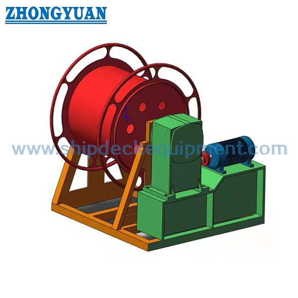 CB * 3048 Tipe A Single Drum Electric Driven Steel Wire Rope Reel Ship Deck Equipment