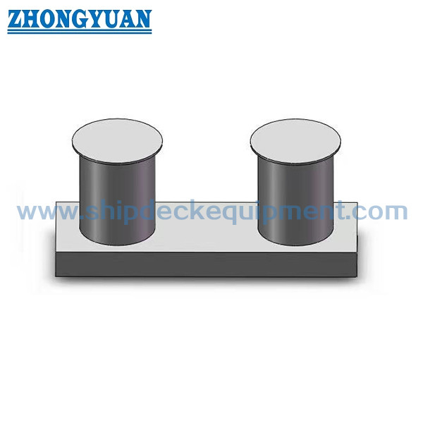 GB/T 554 Tipe B Double Bitt Bollard dengan Insert Base Ship Towing Equipment